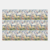 Eenhoorn Wrapping Papier Flat Sheet Inpakpapier Vel (Voorkant 3)