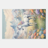 Eenhoorn Wrapping Papier Flat Sheet Inpakpapier Vel (Voorkant)