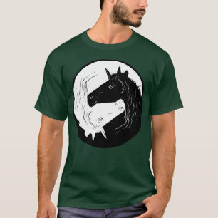 Eenhoorn Yin Yang Vrouwen Meisjes Gift Idee T-shirt