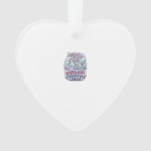 Eenhoorn Zeemeermin Eenhoorn Lagune Grafisch Ontwe Ornament