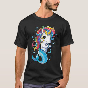 Eenhoorn Zeemeermin Mermicorn Meisjes Kinderen Reg T-shirt