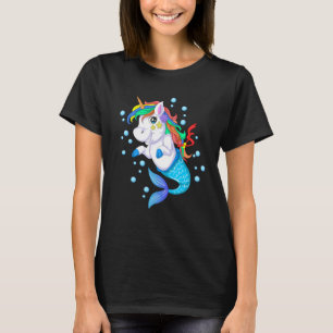 Eenhoorn zeemeermin t-shirt