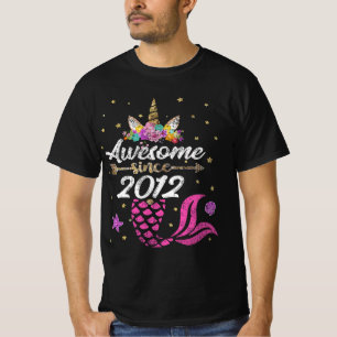 Eenhoorn Zeemeermin Verjaardag - Geweldige sinds 2 T-shirt