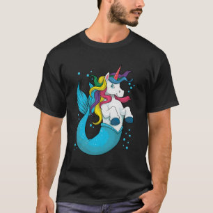 Eenhoorn Zeemeermin Zee Magische Regenboog T-shirt