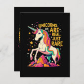 Eenhoorn zijn echt gewoon zeldzaam informatiekaartje (Voorkant / Achterkant)