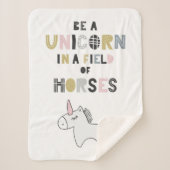 Eenhoorn zijn op het gebied van paarden sherpa deken (Voorkant)