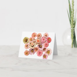 Eenhoorn Zinnias kaart