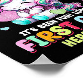 Eenhoorn Zo Lang Kleuterschool Afstuderen Laatste  Poster (Hoek)