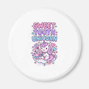 Eenhoorn Zoete Tand Eenhoorn Schattig Pastel Schat Magneet