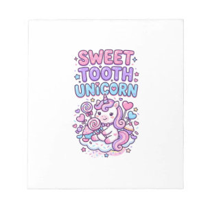 Eenhoorn Zoete Tand Eenhoorn Schattig Pastel Schat Notitieblok