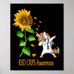 Eenhoorn Zonnebloem RSD CRPS Awareness Poster