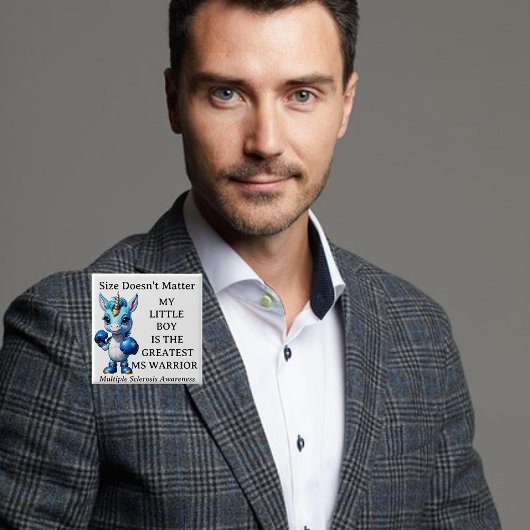 Eenhoorn, zoon, Kind, MS Warrior Button