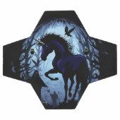 Eenhoorn zwart magische fee in donker bos voetbal (Enkel)