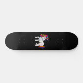 EENHOORN ZWARTE SKATEBOARD (Horizontaal)