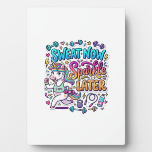 Eénhoorn Zweet Nu Glans Later Cadeaubon Idee Vecto Fotoplaat