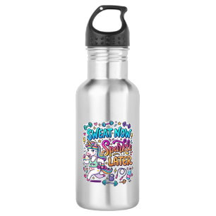 Eenhoorn Zweet Nu Glans Later Cadeaubon Idee Vecto Waterfles