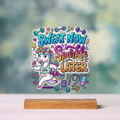 Eenhoorn Zweet Nu Glans Later Cadeaubon Vector D Acryl Bord (Neutraal)
