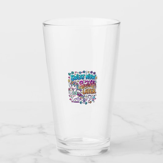 Eenhoorn Zweet Nu Glans Later Cadeaubon Vector D Glas (Voorkant)