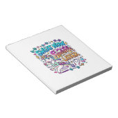Eenhoorn Zweet Nu Glans Later Cadeaubon Vector D Notitieblok (Schuin)