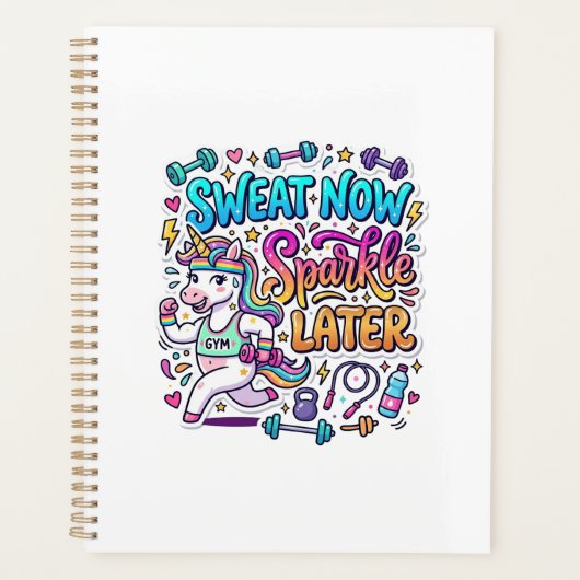 Eenhoorn Zweet Nu Glans Later Cadeaubon Vector D Planner (Voorkant)
