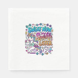 Eenhoorn Zweet Nu Glans Later Cadeaubon Vector D Servet