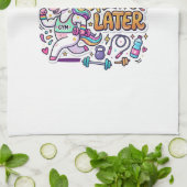 Eenhoorn Zweet Nu Glans Later Cadeaubon Vector D Theedoek (Gevouwen)