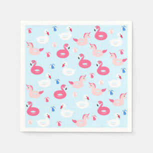 Eenhoorn Zwembad Float Papier Servetten