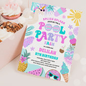 Eenhoorn Zwembad Party Tropische Zomer Zwembad Ver Kaart