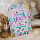 Eenhoorn Zwembad Party Tropische Zomer Zwembad Ver Kaart