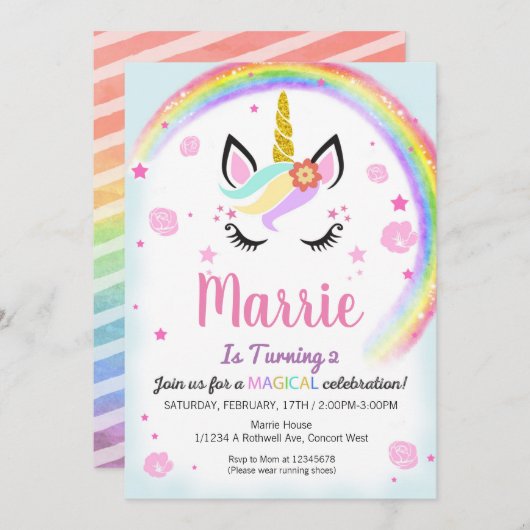 eenhoornafdruk (Voorkant / Achterkant)