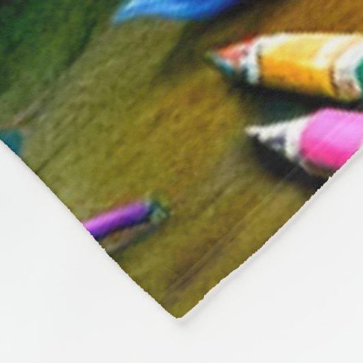 Eenhoornartiest Fleece Deken (Hoek)