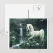 eenhoornfantasie briefkaart (Voorkant / Achterkant)