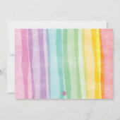 Eenhoornfeest Eerste Verjaardag Foto Kaart (Achterkant)