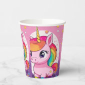 Eenhoornglas voor feest papieren bekers (Links)