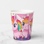 Eenhoornglas voor feest papieren bekers (Rechts)