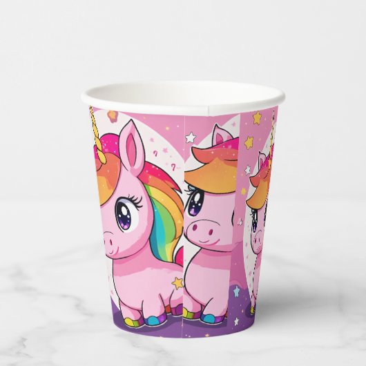 Eenhoornglas voor feest papieren bekers (Rechts)