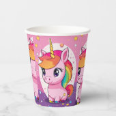 Eenhoornglas voor feest papieren bekers (Voorkant)