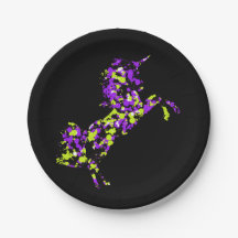 Eenhoorngroene Paarse spetterende verf