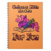 Eenhoornkinderen Schrijven Voor De Pret Notitieboek (Voorkant)