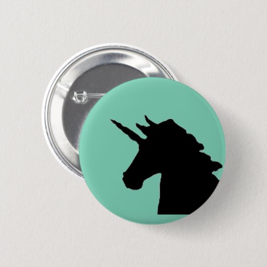 eenhoornknop ronde button 5,7 cm (Voorkant /achterkant)