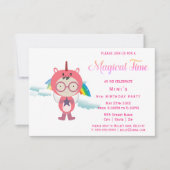 Eenhoornkostuumfeest Kaart (Voorkant)