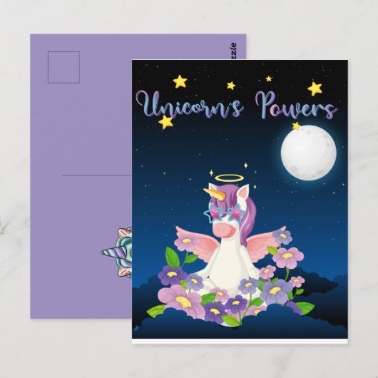 Eenhoornkrachten Briefkaart (Voorkant / Achterkant)