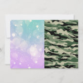 Eenhoornleger gezamenlijk feest kaart (Achterkant)