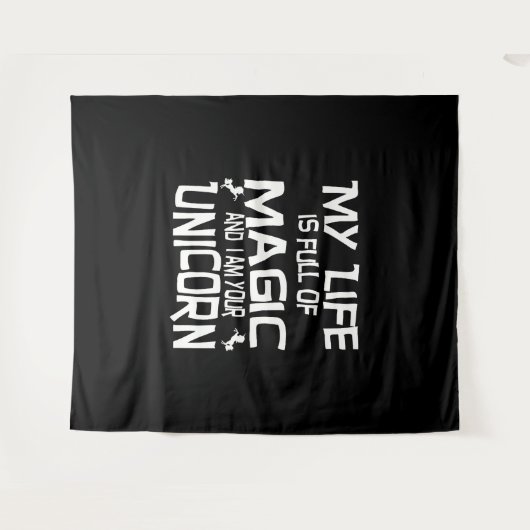 eenhoornleven wandkleed (Voorkant (horizontaal))