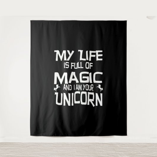 eenhoornleven wandkleed (Voorkant)