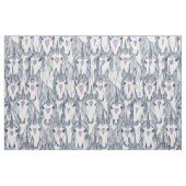 eenhoornliefdesmarineorchidee wit stof (Fat Quarter)
