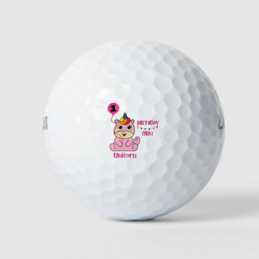 eenhoornmeisje golfballen (Voorkant)