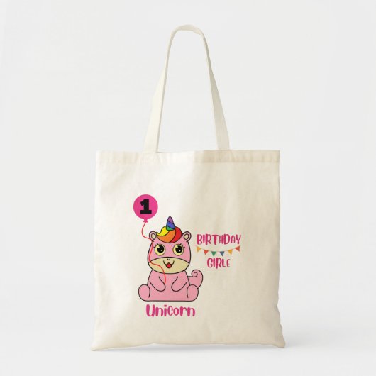 eenhoornmeisje tote bag (Voorkant)