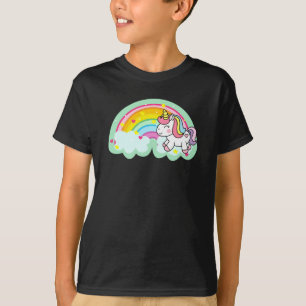 Eenhoornpaard met regenboog Cartoon-24964 T-shirt