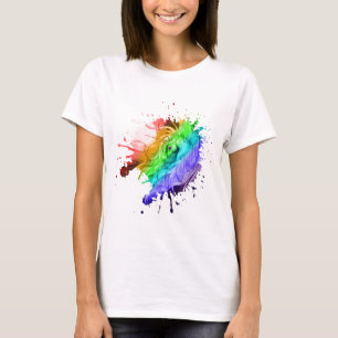 eenhoornpaard pony equine pegasus regenboogvleugel t-shirt